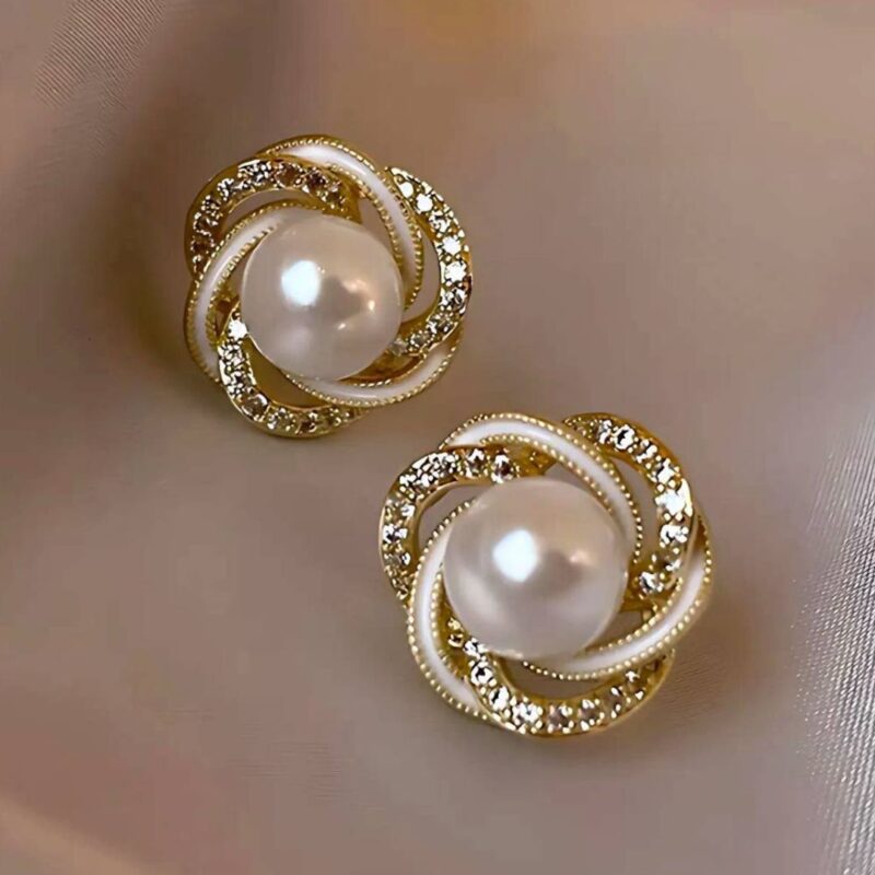 Aretes Perla Espiral - Image 4