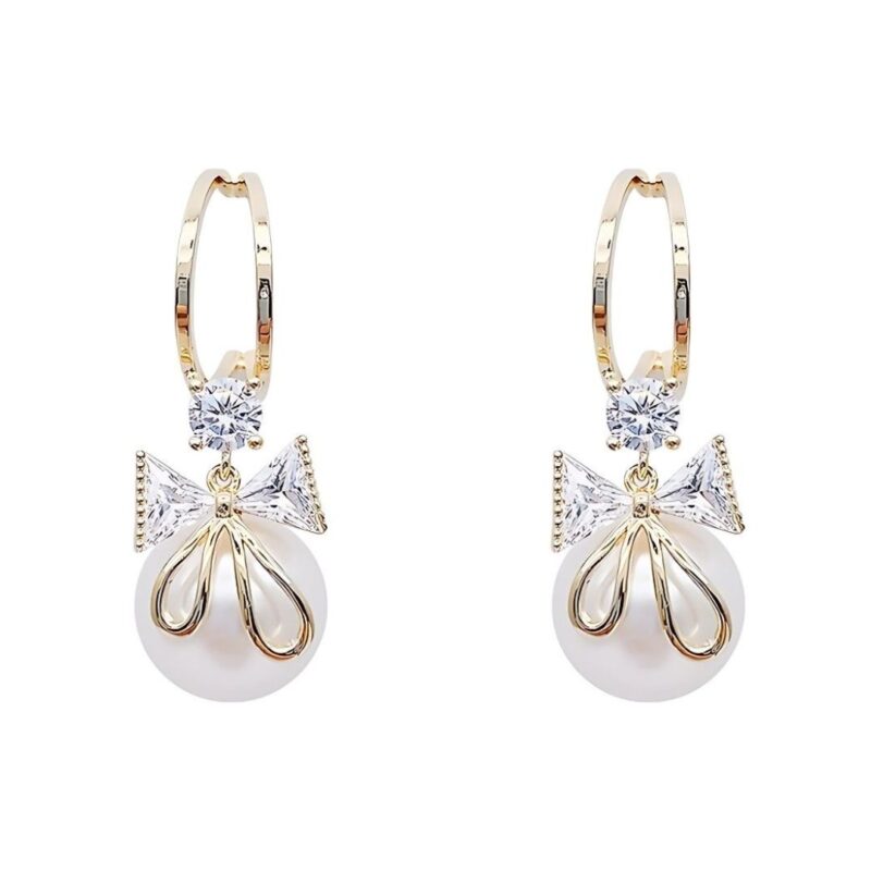 Aretes Brillo Perla