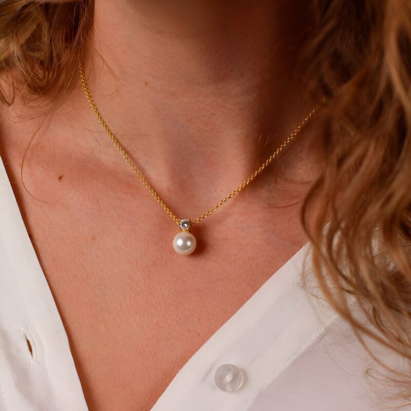 Alternative view of Collar Luz Perla